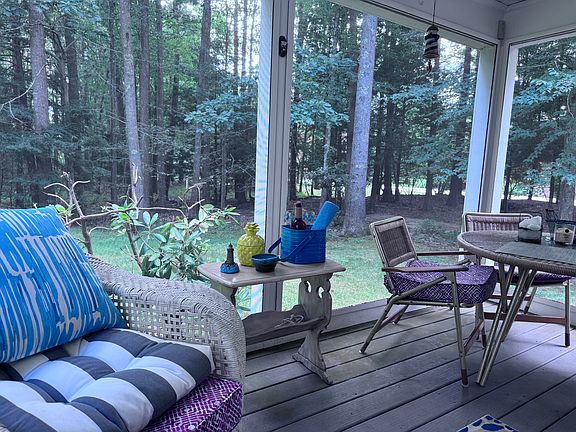 Paradise on the back screened porch.