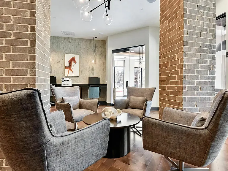 Comfortable Resident Lounge Area in Leasing Office