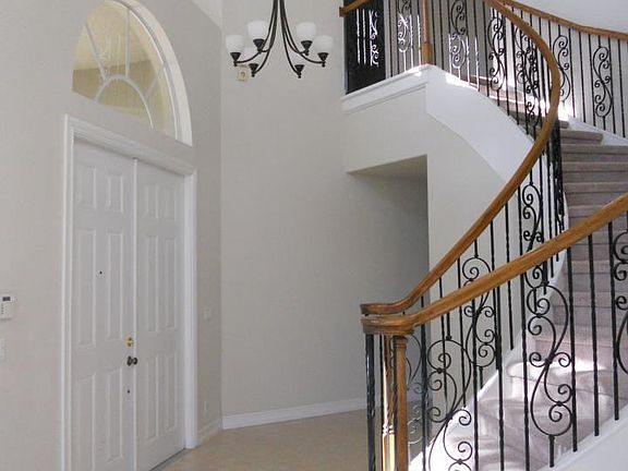 Foyer with Spiral Staircase
