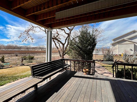 Southwest facing deck