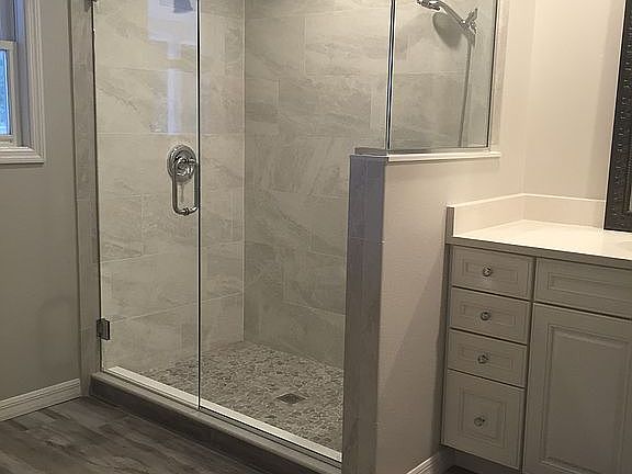 Remodeled master bathroom