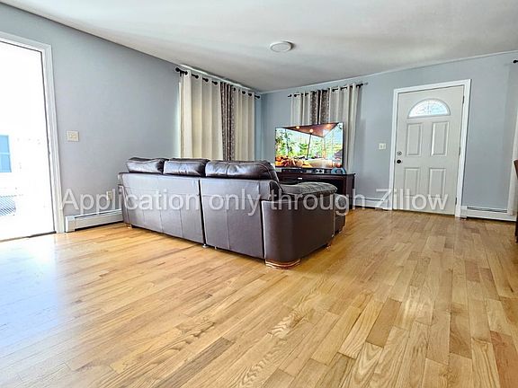 Living room showing front door