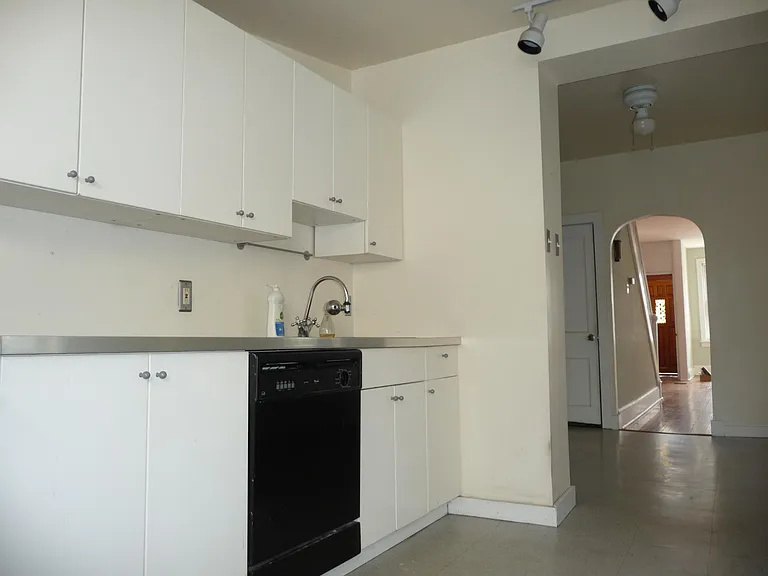 Looking towards living room. Kitchen has two rooms.
