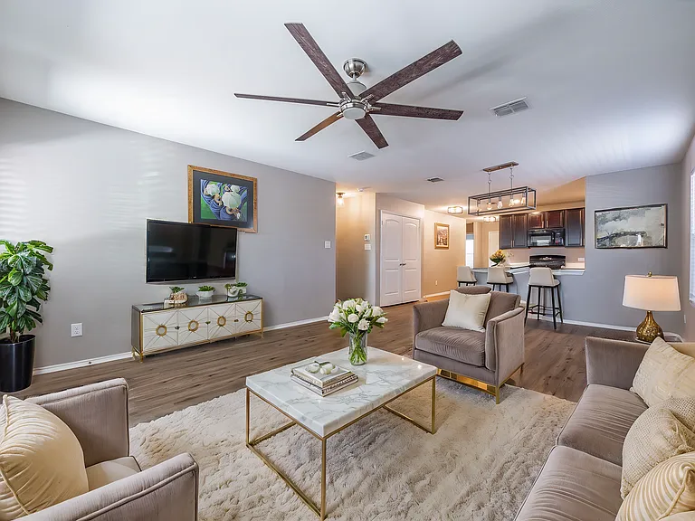 Virtually Staged Living Room