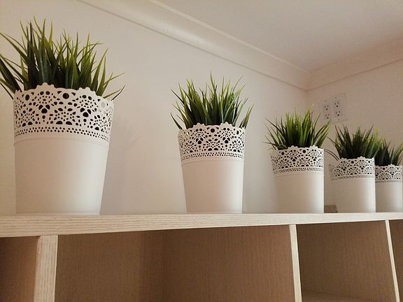 Attention to detail. This area has mood lighting with plugs for additional items