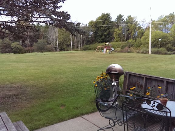 Back patio, back yard view