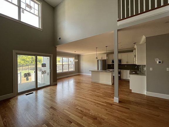Back patio and high ceilings