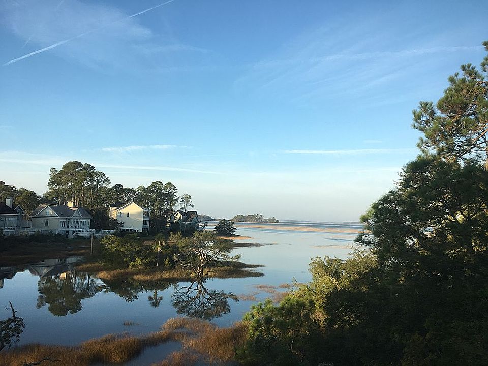 Back yard view at high tide
