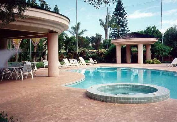 Pool, spa and cabana area make for great entertaining