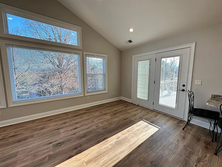 French Doors lead to the back patio.