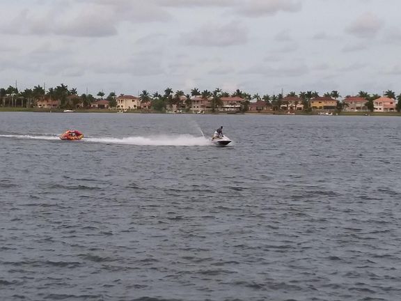 Jet ski from your back yard