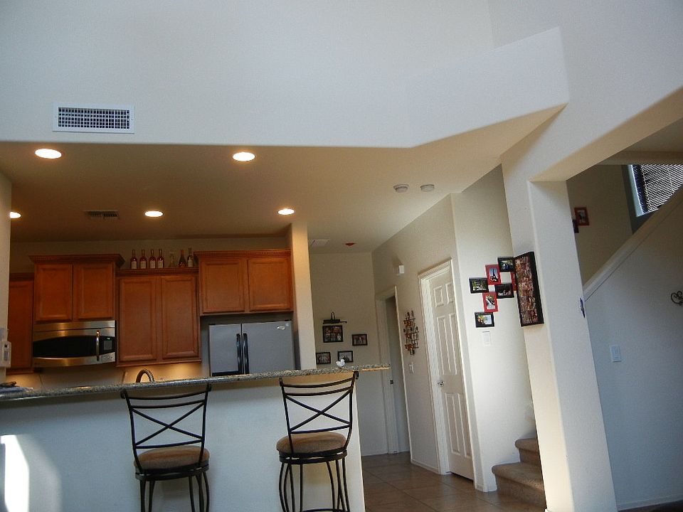 View of the kitchen from the living room