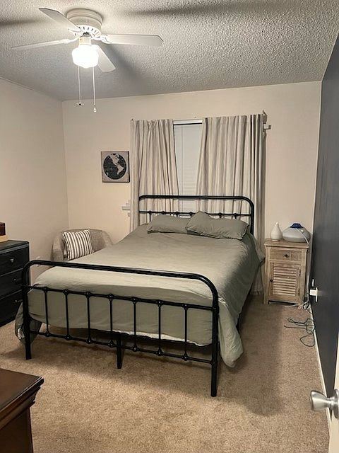 Queen bed is left with property, large master closet