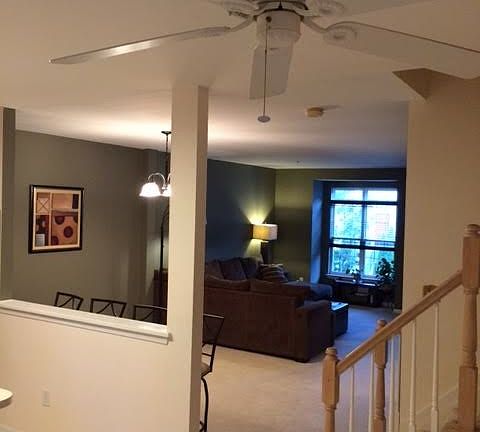 Living area view from kitchen