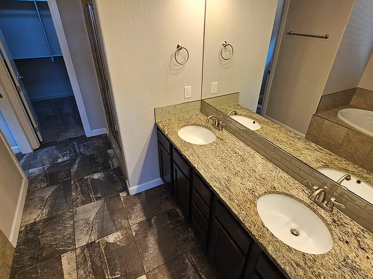 Dual sink in master bedroom
