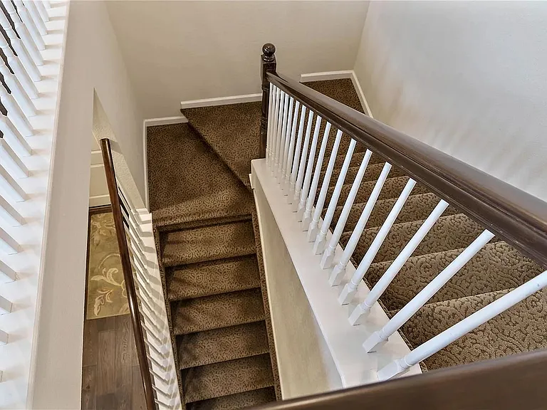 Carpeted staircase