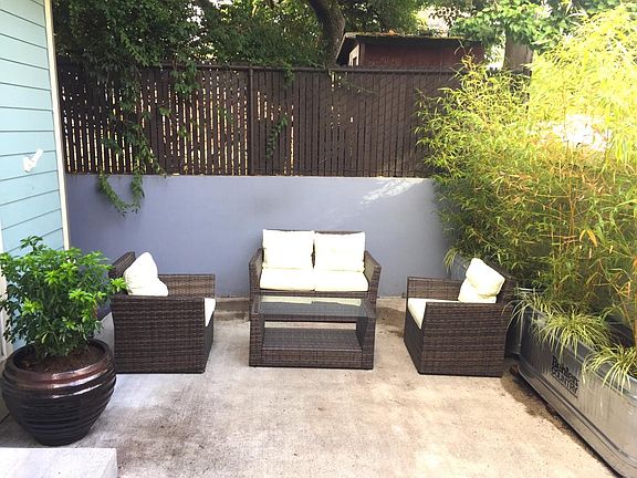 Patio furniture included in rent