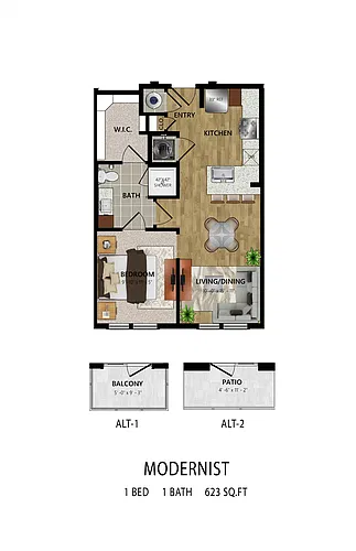 Floor plan Modernist (60)
