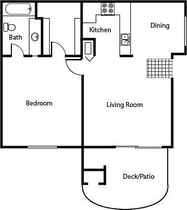 Floor plan 1x1D