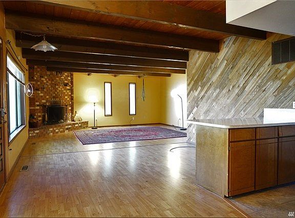 Open concept - living room, dining area and kitchen.