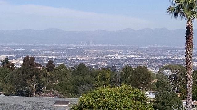 an absolutely amazing view of downtown and the entire LA bas