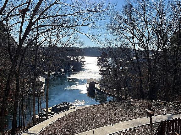 View of Lake in Winter