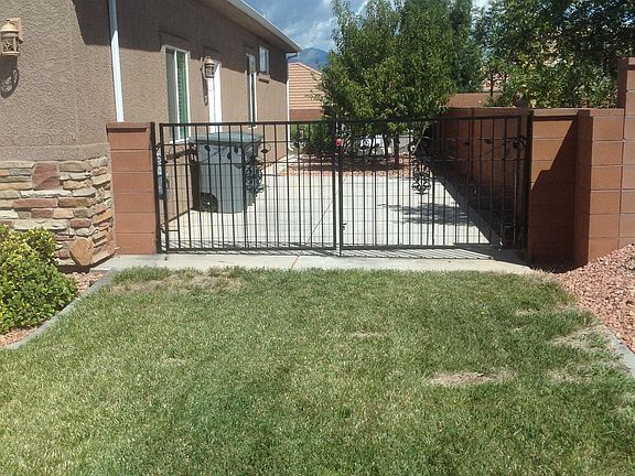 RV pad, fruit trees and shed