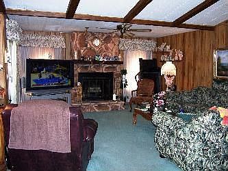 Living Room with Fireplace