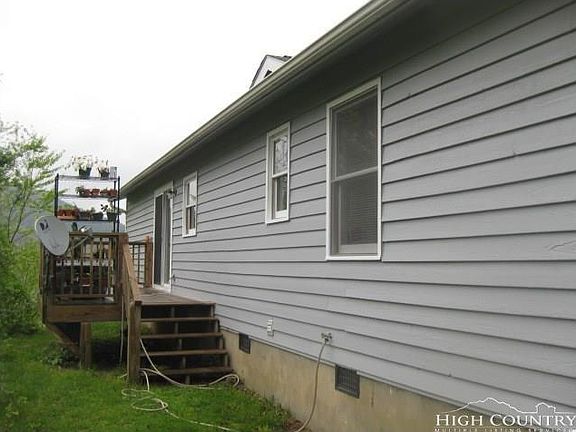 Back yard with deck