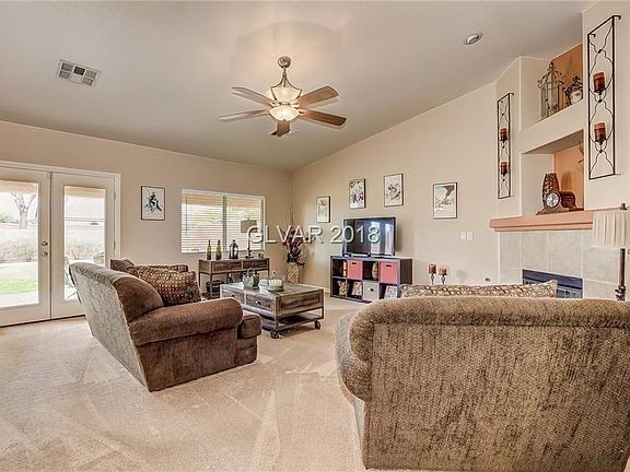 Great room with French doors to back patio