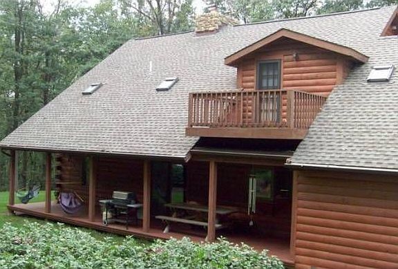 Rear Porch & Balcony