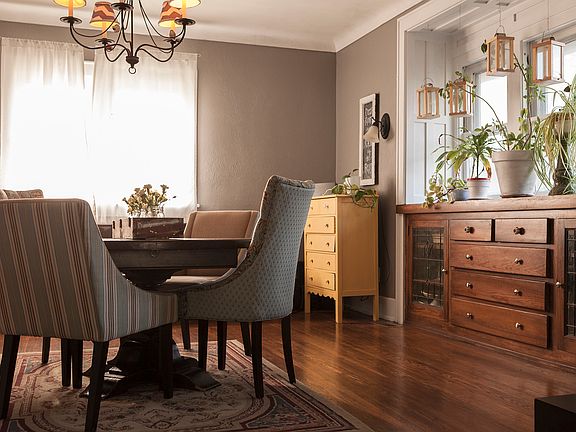 Dining room with built in buffet
