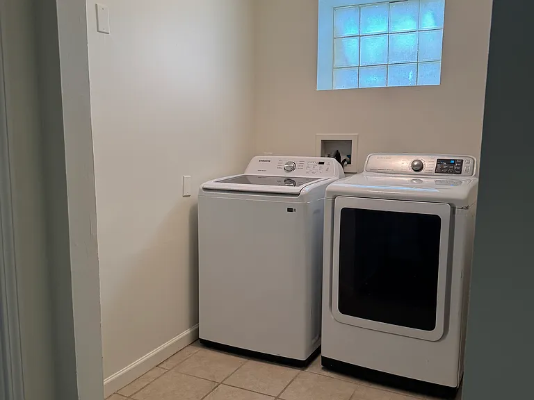 New washer and dryer.