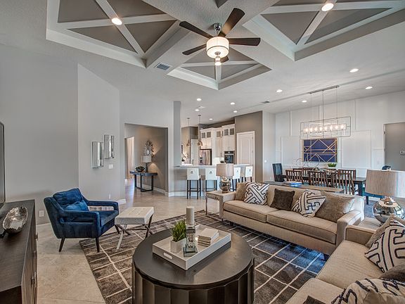 Open Gathering Room with raised ceiling option