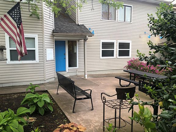 leading into apartments