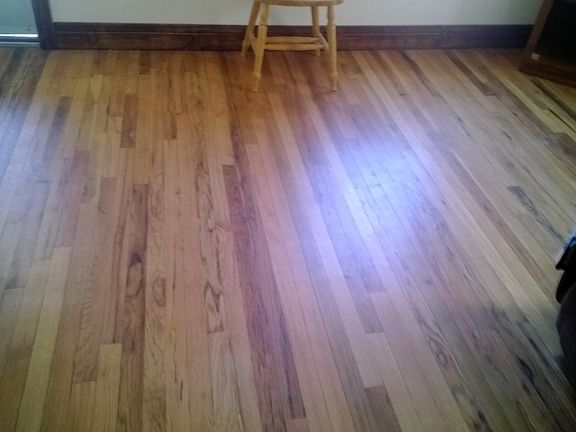 Refinished wood floors