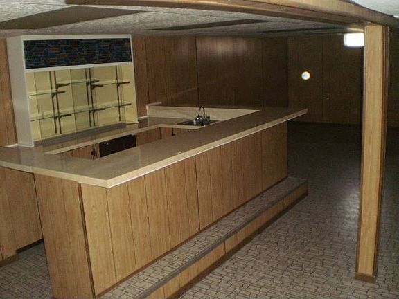 Basement with wetbar