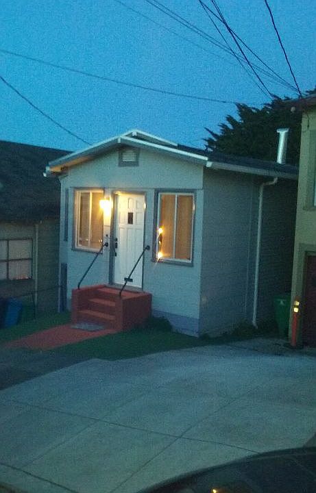 Night time front of house.