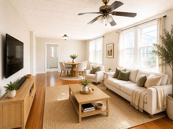 Virtually Staged Living Room