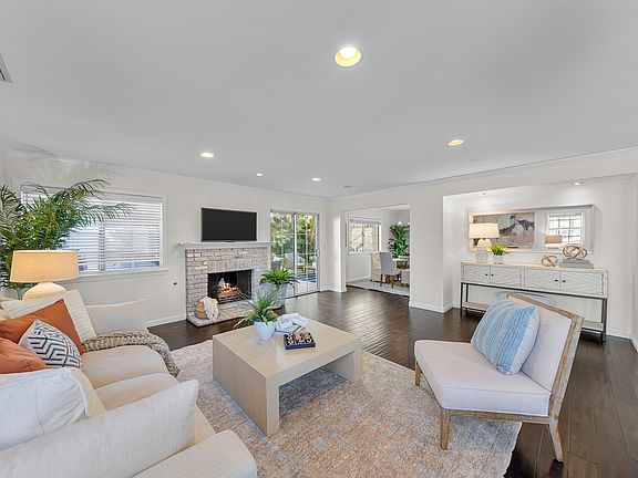 Front room with fireplace