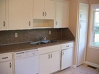 Freshly painted kitchen