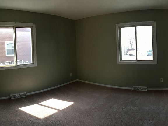 Master bedroom with large closets
