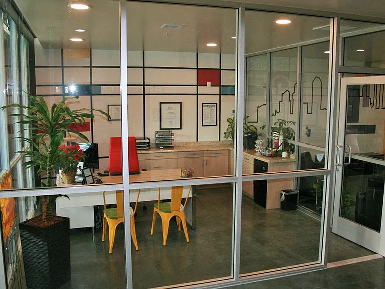 Leasing office at 12th Street Lofts in National City, California.