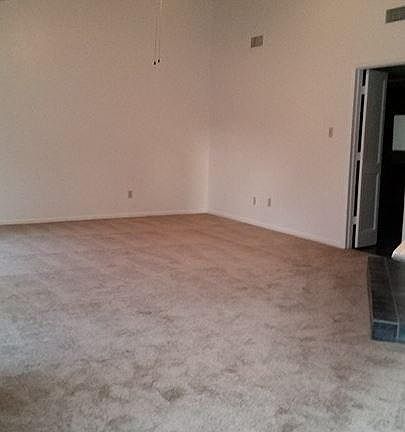 Living room with vaulted ceiling