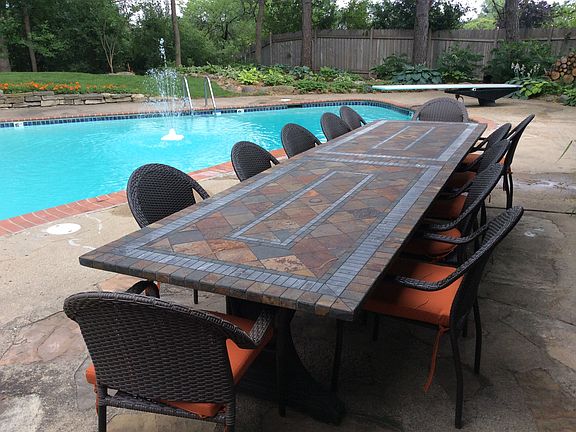 Pool & Garden from House