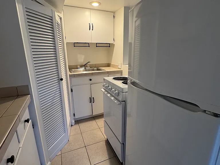 Electric stove and pantry space