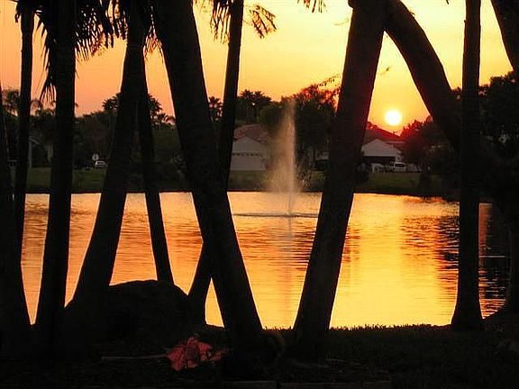 Sunset over the Lake