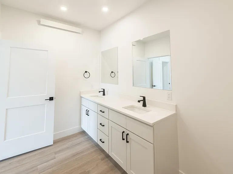 Primary bathroom in 2-bedroom unit