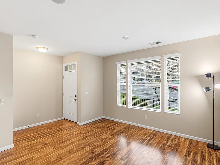 Living room front door entry