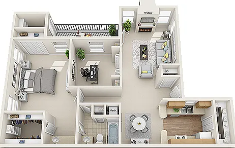 One Bedroom One Bath Floor Plan One Bedroom One Bath Floor Plan